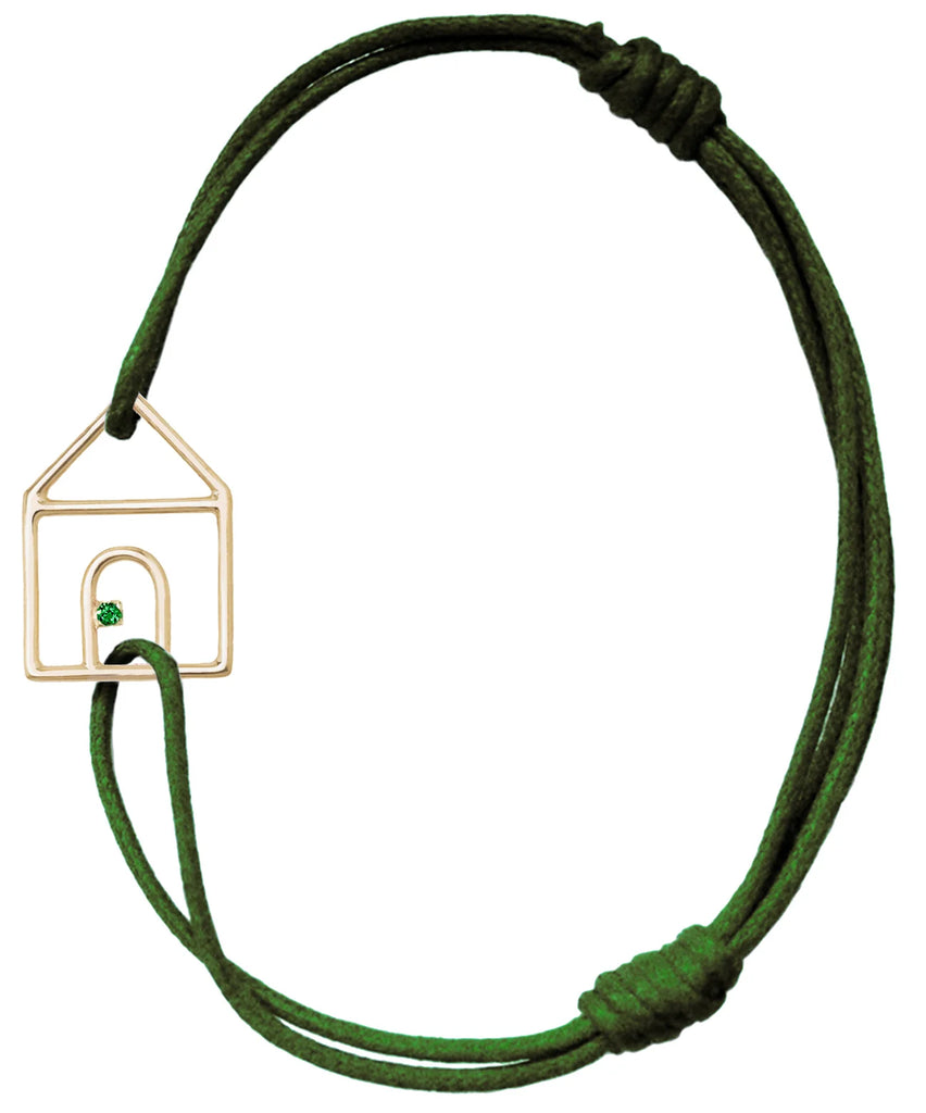 Aliita - Bracciale Casita Esmeralda Corda