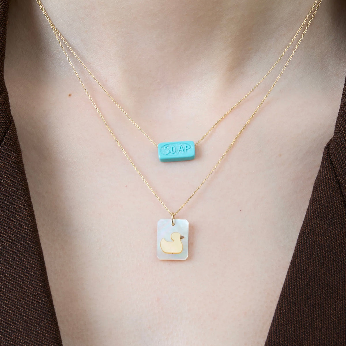 Aliita - Collana Cameo Patito Perla