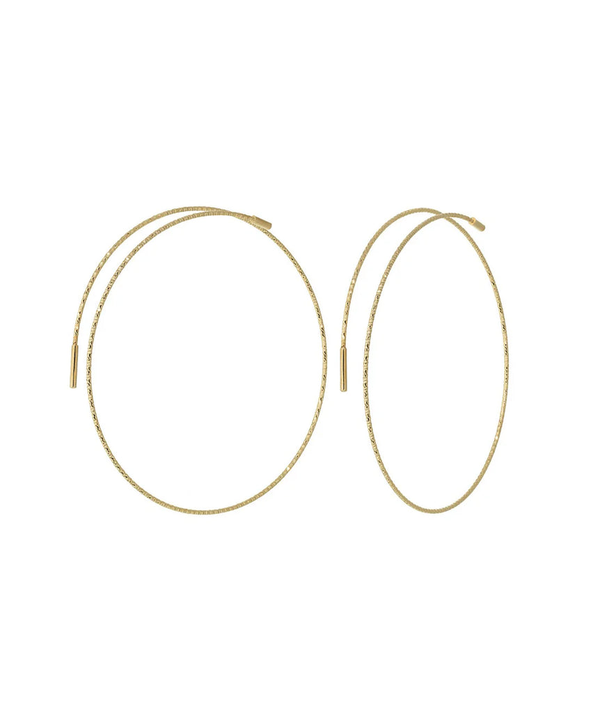 Magic Wire - Orecchini a cerchio in oro giallo