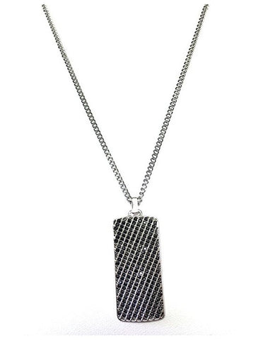 Swarovski Collana Kolye  Uomo in acciaio e zirconia