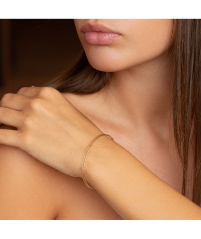 Magic Wire - Bracciale Angel a 3 giri in oro giallo