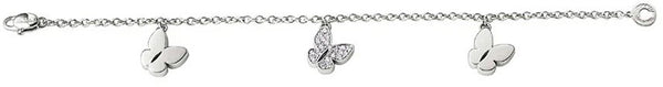 Salvini Bracciale farfalle in oro bianco 18kt e diamanti