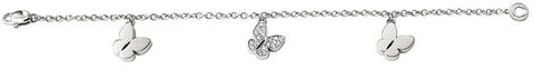 Salvini Bracciale farfalle in oro bianco 18kt e diamanti