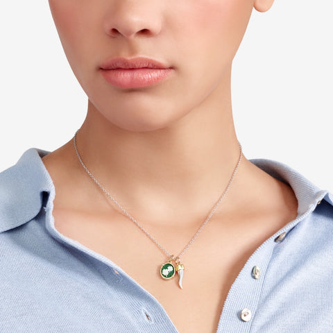 DoDo - Ciondolo cammeo quadrifoglio