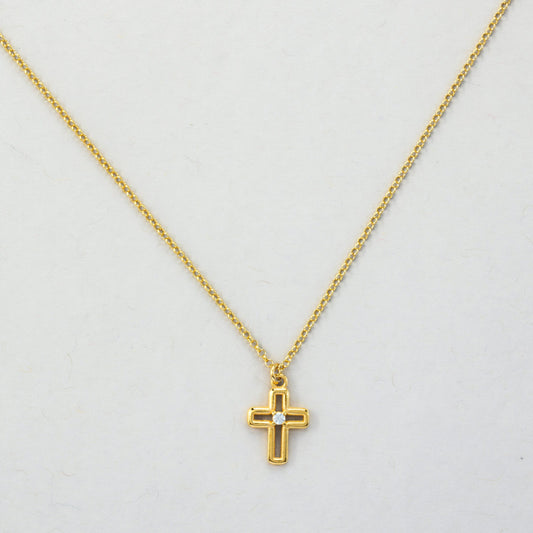 Versari - Collana Croce Filo Argento