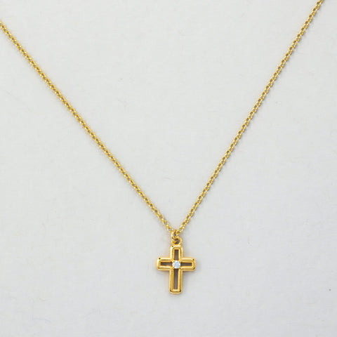 Versari - Collana Croce Filo Argento