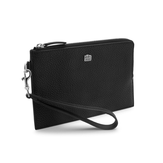 Giovanni Raspini pouch pelle goffrata