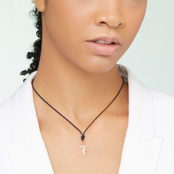 DoDo - Ciondolo Cavalluccio Marino Oro Rosa 9K