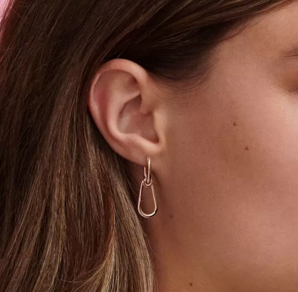 Pandora Orecchino Doppio Link