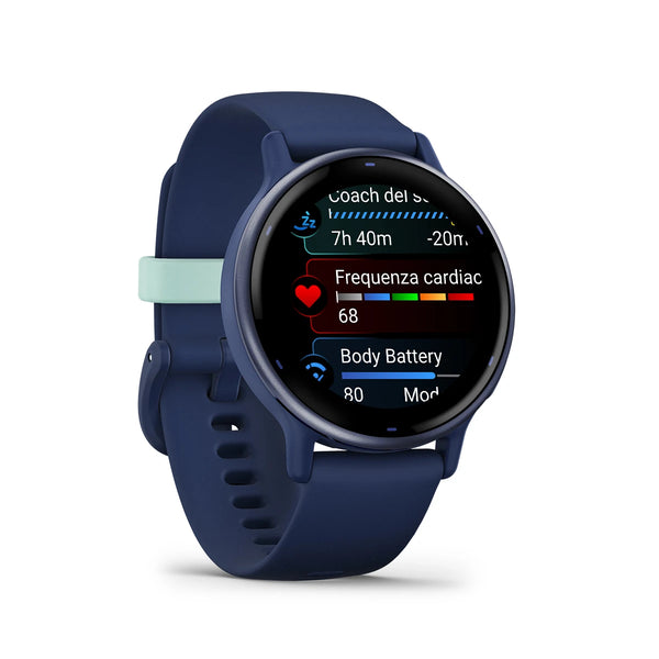 Garmin - Orologio Vívoactive 5 Navy con cinturino in silicone