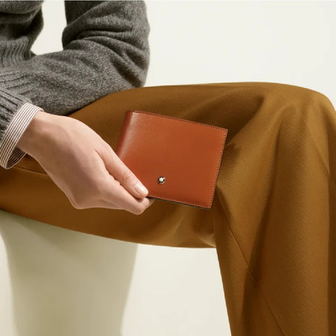 Montblanc - Portafoglio Meisterstück 6 scomparti Ruggine