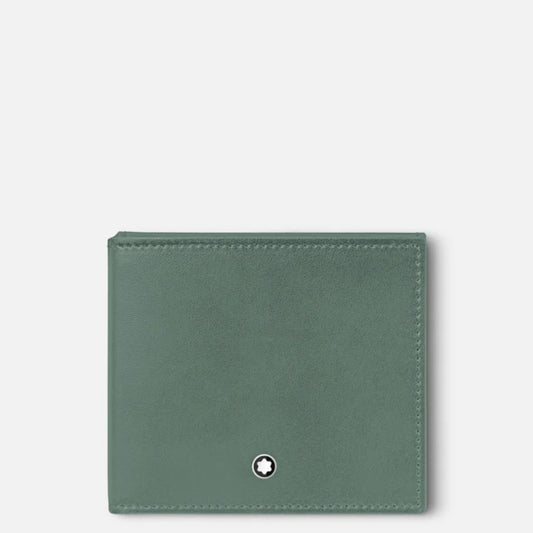 Montblanc - Portafoglio sottile trio Soft 4 scomparti Peltro