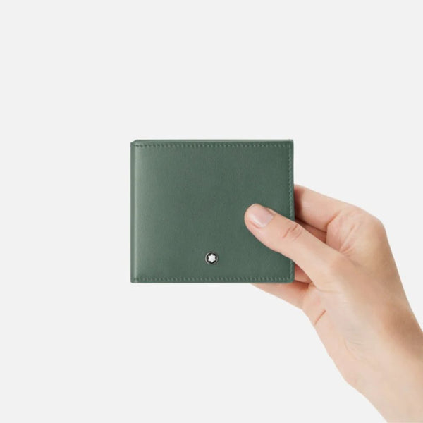 Montblanc - Portafoglio sottile trio Soft 4 scomparti Peltro