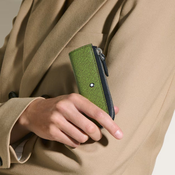 Montblanc -  Astuccio per 1 Strumento da Scrittura Heritage Rouge et Noir Baby in Pelle Sartorial