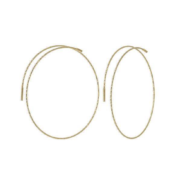Magic Wire - Orecchini a cerchio in oro giallo