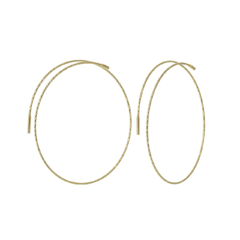 Magic Wire - Orecchini a cerchio in oro giallo