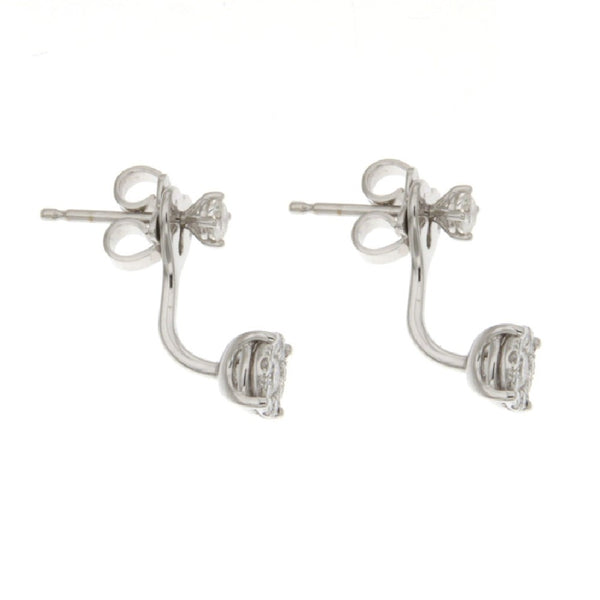 Recarlo Orecchini Fantasia in Oro Bianco e Diamanti