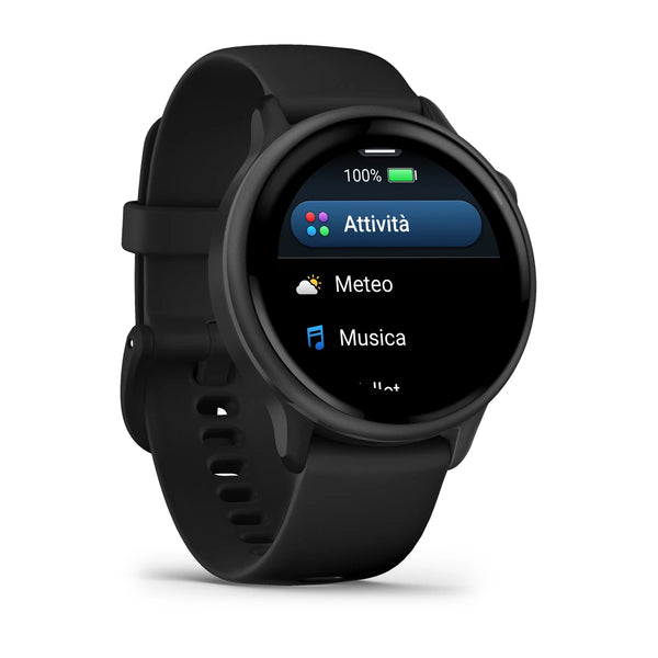 Garmin - Orologio Vívoactive 6 Slate con cinturino Black