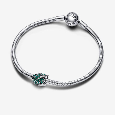 Pandora Charm Foglia di Monstera Glitterata