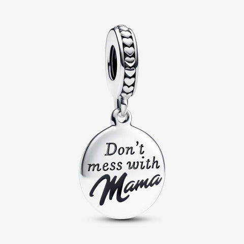 Pandora Charm Pendente “Don’t’ Mess with Mama” da incidere