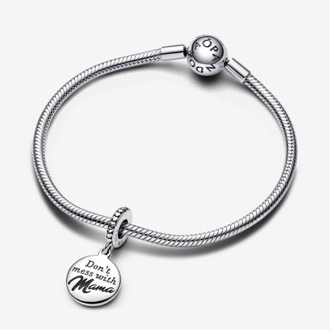 Pandora Charm Pendente “Don’t’ Mess with Mama” da incidere