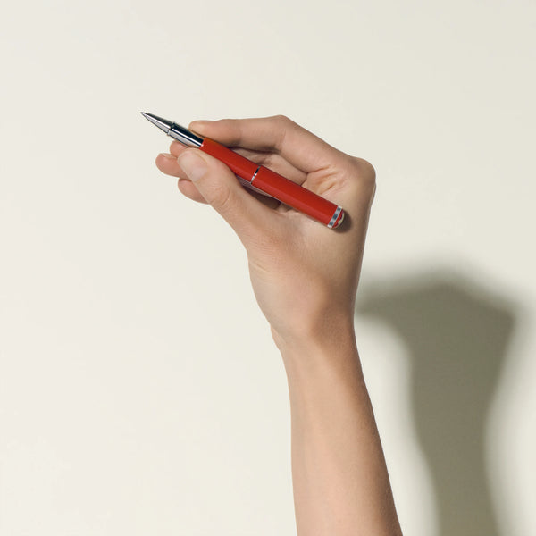 Montblanc - Penna Roller Montblanc Heritage Rouge et Noir “Baby” Edizione Speciale Color Corallo