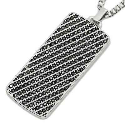 Swarovski Collana Kolye  Uomo in acciaio e zirconia