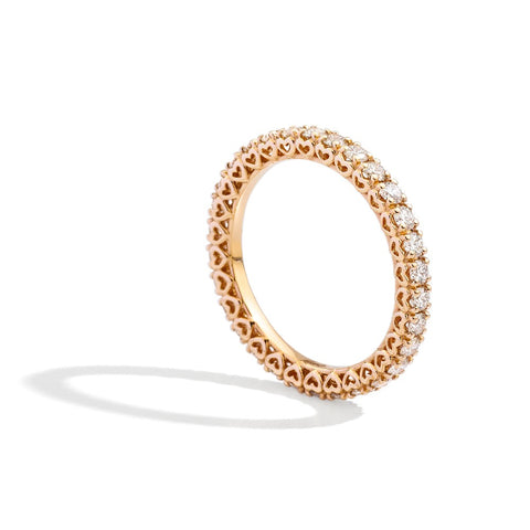 Recarlo Anello Veretta Anniversary in oro Giallo