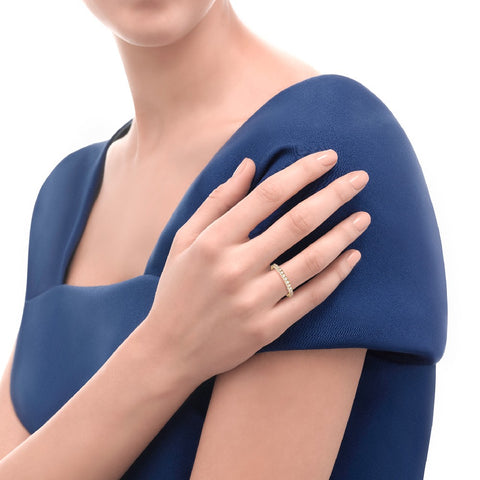 Recarlo Anello Veretta Anniversary in oro Giallo