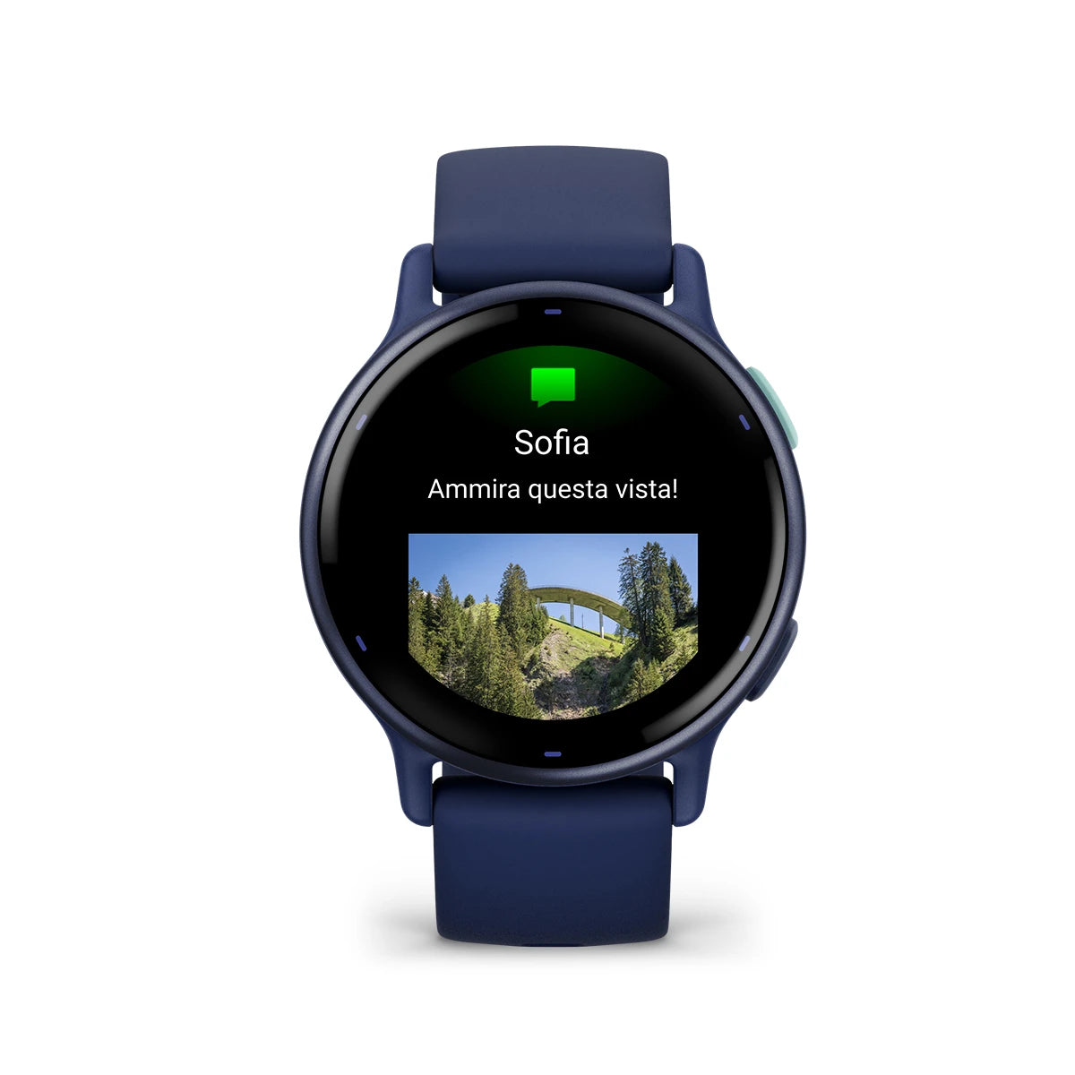 Garmin - Orologio Vívoactive 5 Navy con cinturino in silicone