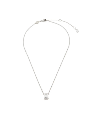 Swarovski Pendente Stilla Taglio ottagonale, Bianco, Placcato rodio