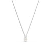 Swarovski Pendente Matrix Crystal Pearl, Taglio Round, Bianco, Placcato rodio