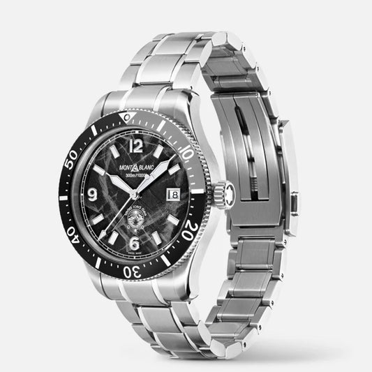 Montblanc Orologio 1858 Ice Sea Automatic Date Black