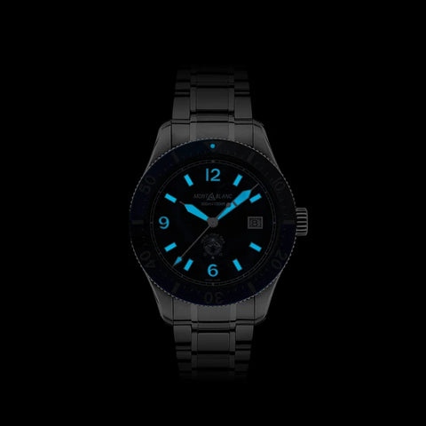 Montblanc Orologio 1858 Ice Sea Automatic Date Black