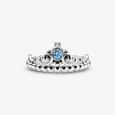 Pandora Anello con tiara blu di Cenerentola