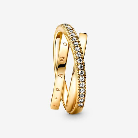 Pandora Anello Intreccio Logo Luminoso