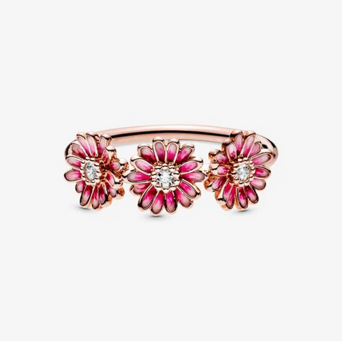 Anello pietra 2025 rosa pandora