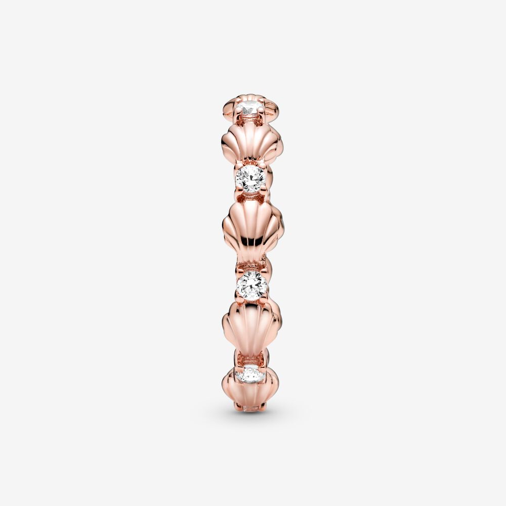Pandora Anello a fascia con conchiglie scintillante