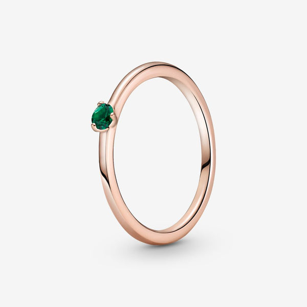 Pandora Anello con solitario verde