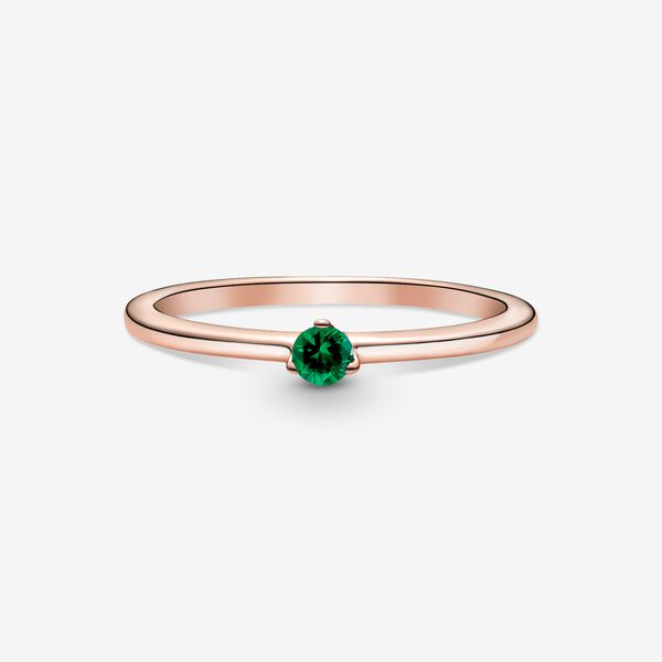 Pandora Anello con solitario verde