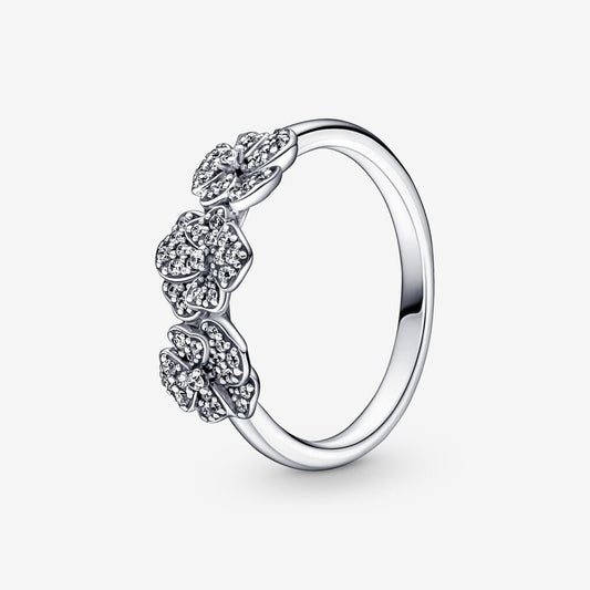 Pandora Anello Viole del Pensiero Luminose