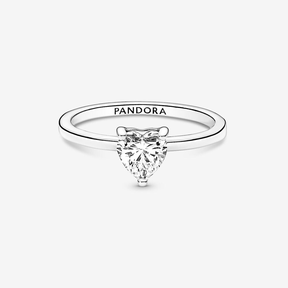 Pandora Anello Solitario con Pietra Cuore