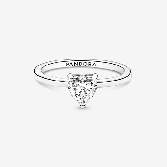 Pandora Anello Solitario con Pietra Cuore