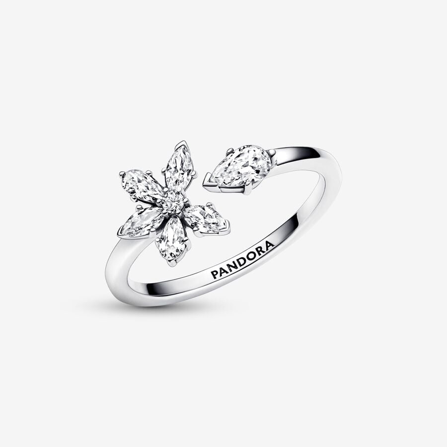Pandora Anello Aperto Herbarium Fiore Luminoso