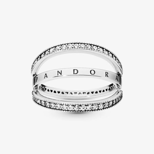 Pandora Anello Cuori e logo Pandora