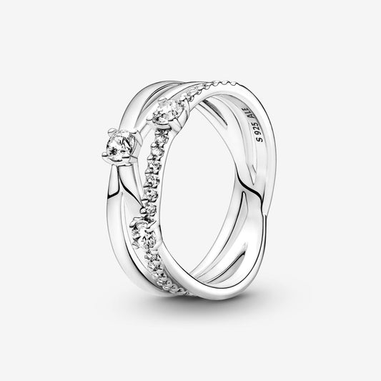 Pandora Anello Tripla Fascia Pietre