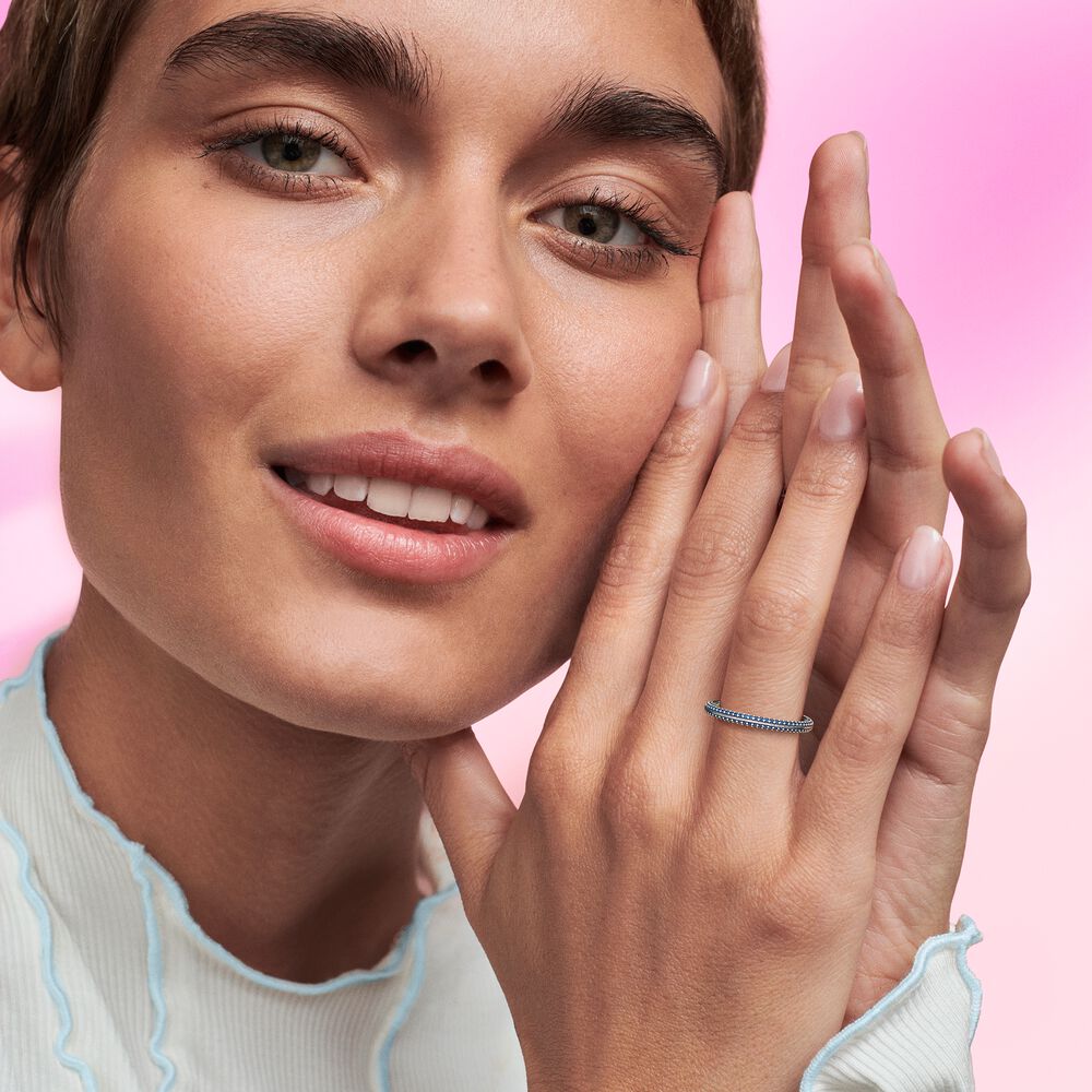 Pandora Anello Pietre Luminose Blu Pandora ME