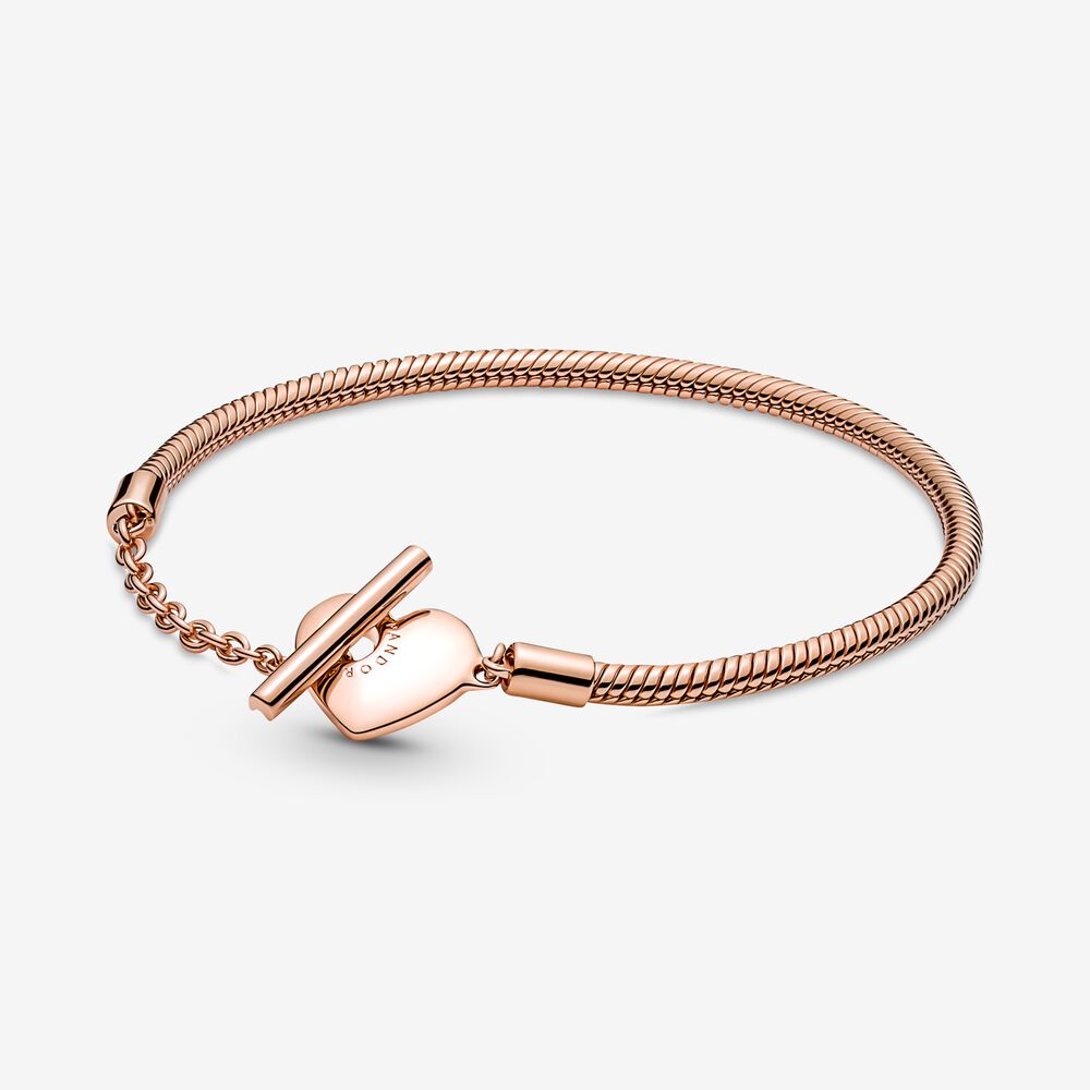 Pandora Bracciale con Chiusura a T e Cuore