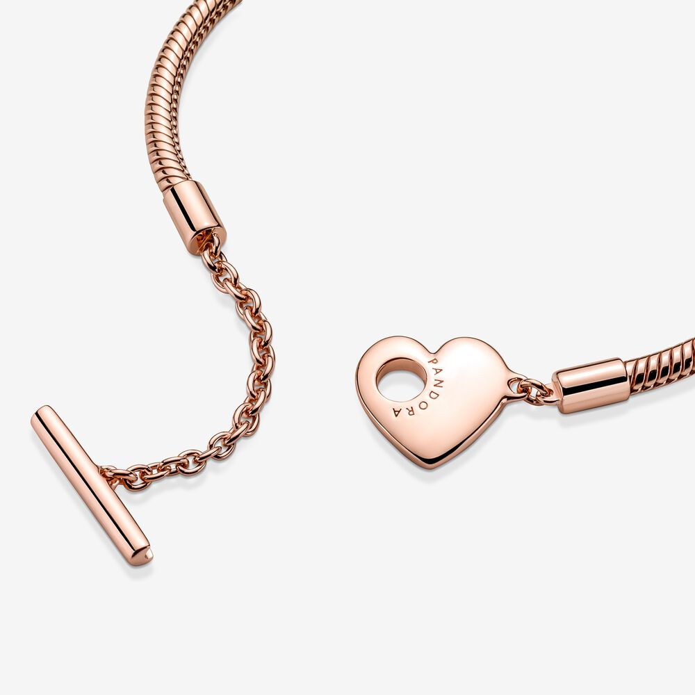 Pandora Bracciale con Chiusura a T e Cuore