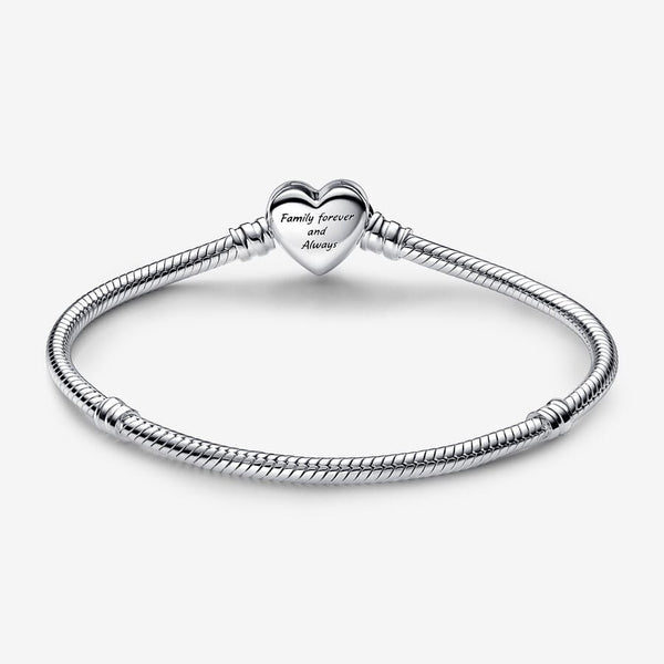 Pandora Bracciale con Chiusura Cuore Infinito Pietre Luminose